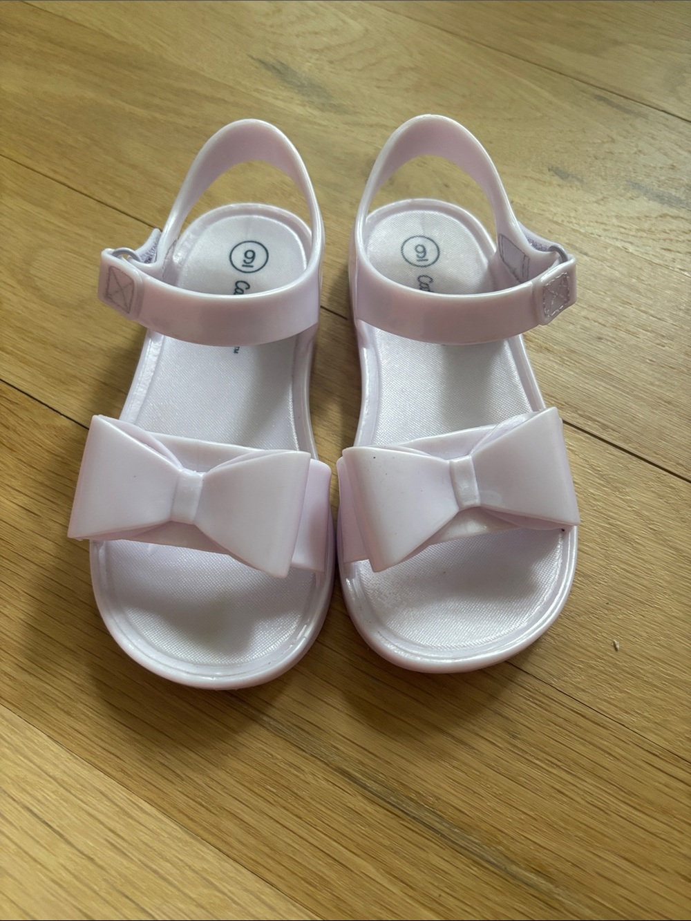 Cat & Jack Light Purple Bow-Accent Toddler Sandals size 9